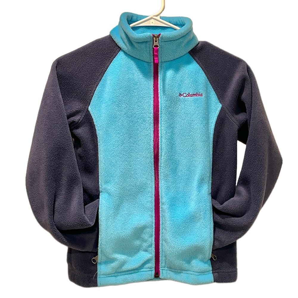 Girls Columbia Blue fleece jacket (M)